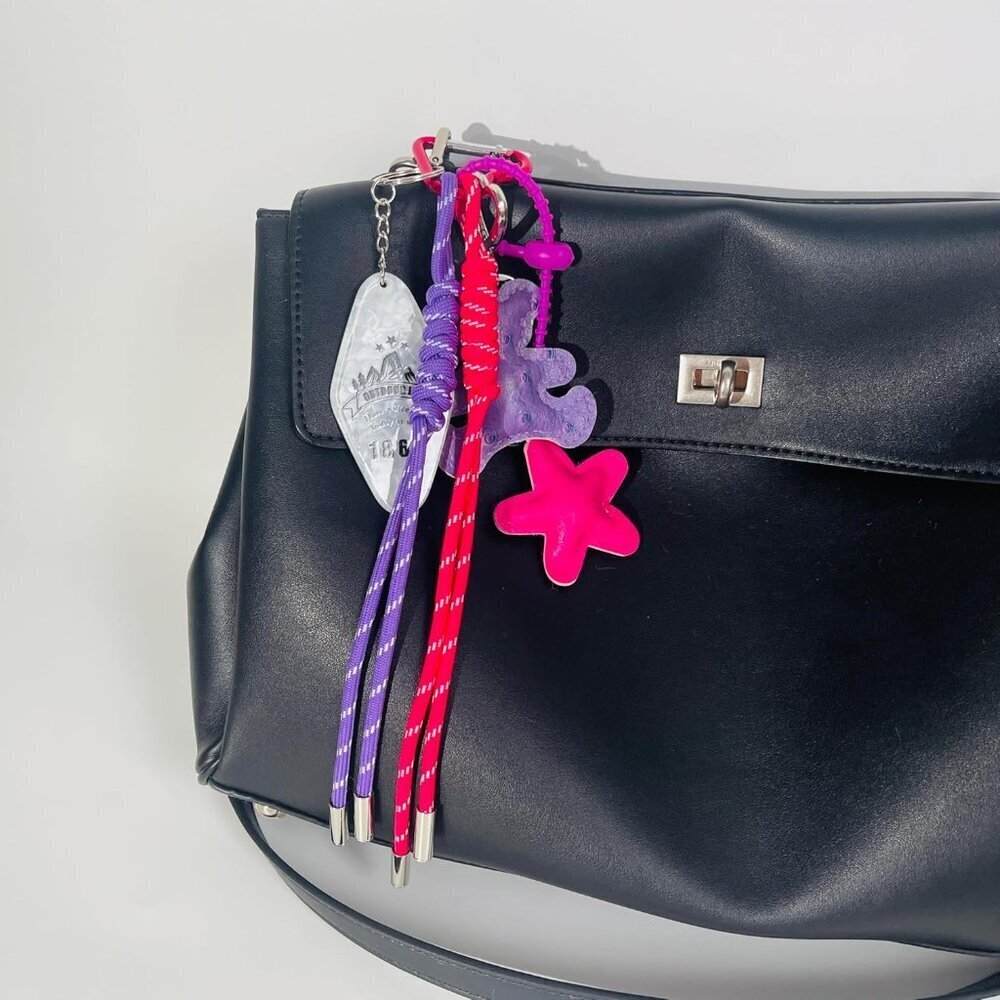 Cute Braided Keychain Bag Charm Handbag Purse Backpack Accessories Gift - Picture 6 of 6